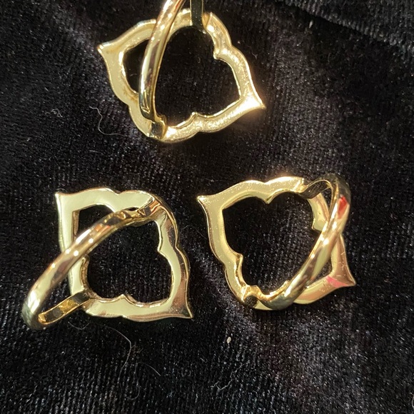 Set of 3 damask shape rings size 7 - Picture 4 of 5